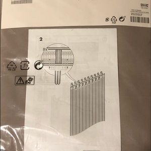IKEA set of two brand new curtain panels